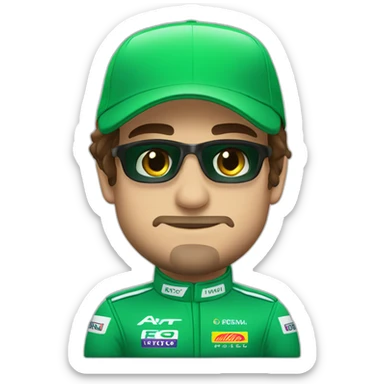 fernando alonso f1 green aston martin sticker