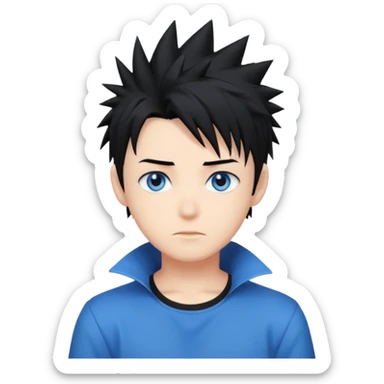 Anime boy sticker