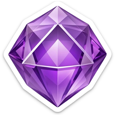 crystal amethyst sticker