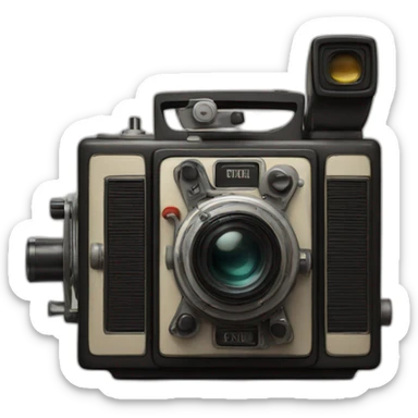 old cine cameras sticker