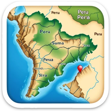 I want that you generate a correctly Peru map sticker