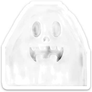 Ghost-face sticker