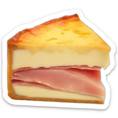 tarta de jamón y queso sticker
