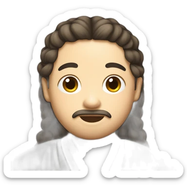 jesus wearing korean traditional hanbok sticker