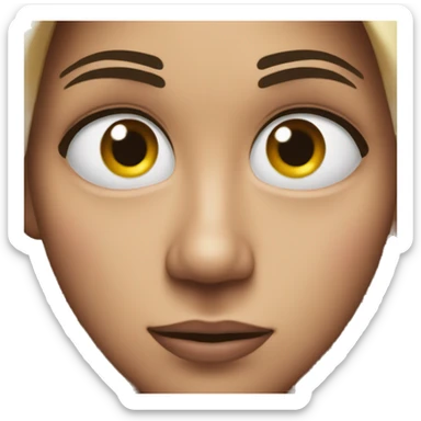 bombastic side eye face sticker