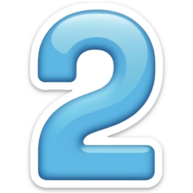 number 5.7 bold clear sticker