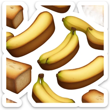 Banana bread emoji sticker