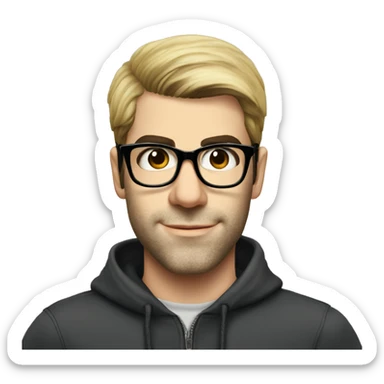 Zachary Quinto with glasses ahs sticker