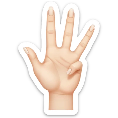 fingers crossed sticker