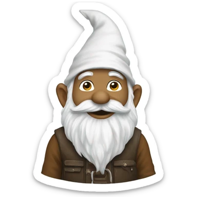 Gnome wearing tufts merch sticker