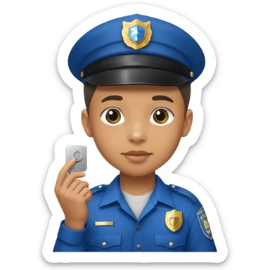 Ragazzo con cappello Nike mulatto che col Police in su sticker