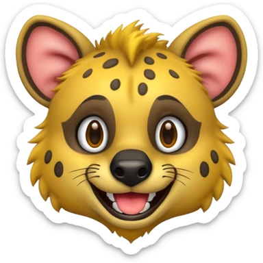hyena cartoon  emoji sticker