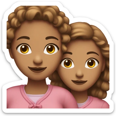 lesbian cuddles pink sticker