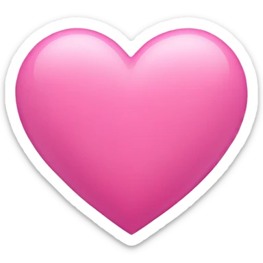 Pink heart sticker