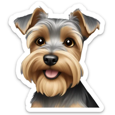 yorkie schnauzer sticker
