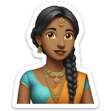 indian pretty girl sticker