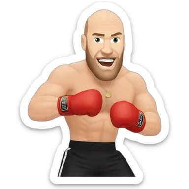 Tyson fury doing gangnam style sticker