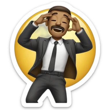 Homme qui fais un dab sticker