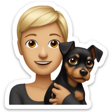 toy terrier and me sticker