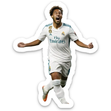 Jude bellingham goal celebration for real madrid sticker