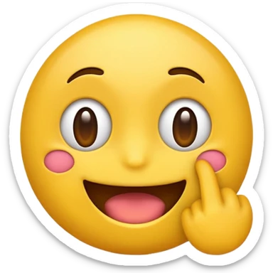 Emojis énervé qui tire la langue  sticker