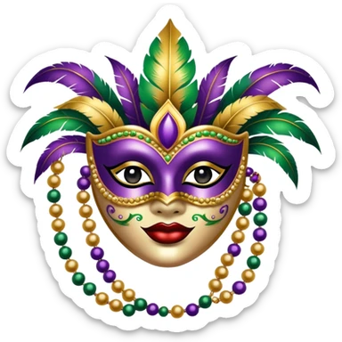 Mardi Gras sticker