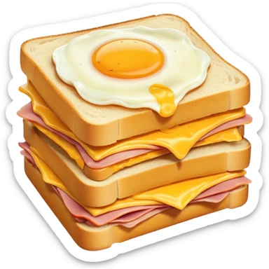 ham egg and cheese sandwich sticker