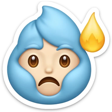 Side eye emoji farting sticker