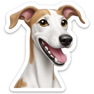 Galgo dog happy sticker