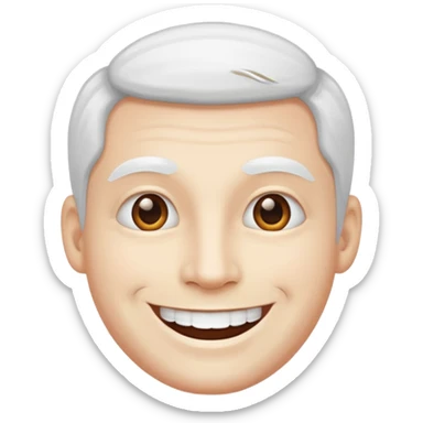 un hombre color piel blanco sticker