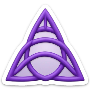 purple triquetra sticker