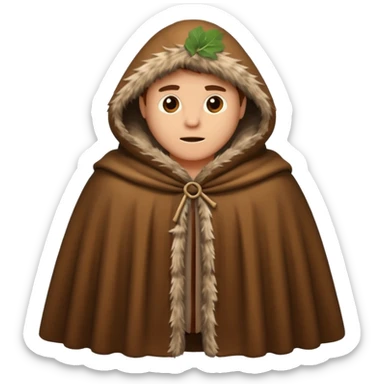 fur cloak stone age without human sticker