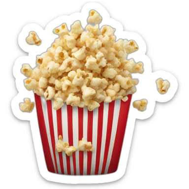 Pop corn sticker