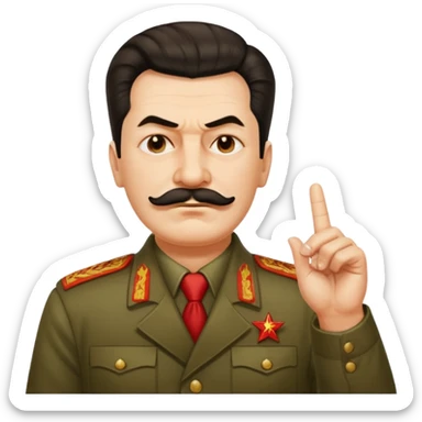 스탈린이 가운데 손가락를 날림 sticker