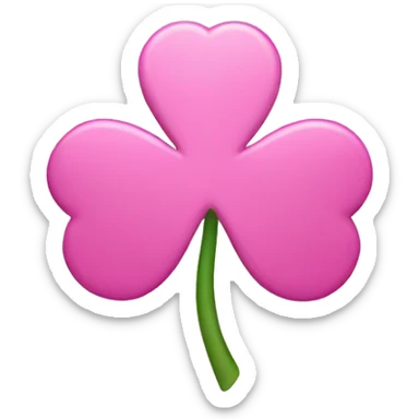 pink shamrock sticker