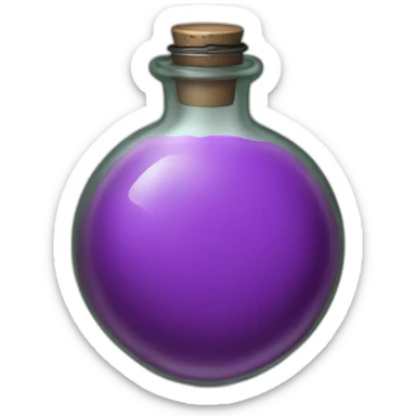 poison flask sticker