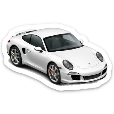 Porche car sticker