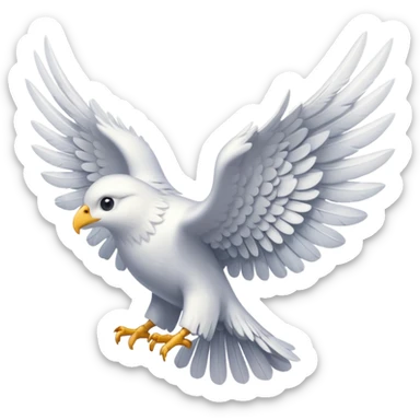 letter with wings sticker