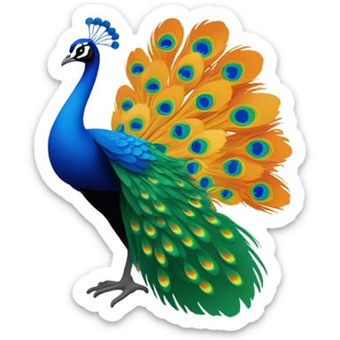 MSNBC peacock logo falling down  sticker