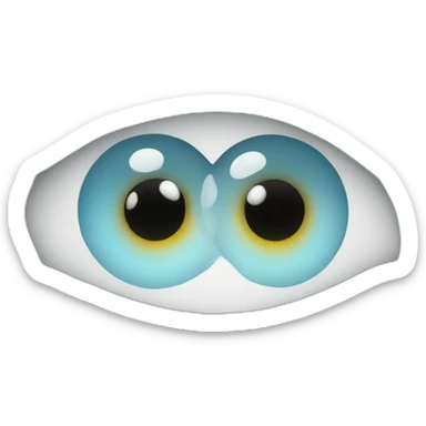 a10 light blue eye sticker