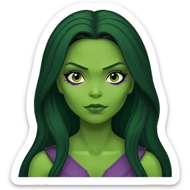 Gamora face only marvel character comic book 

 sticker