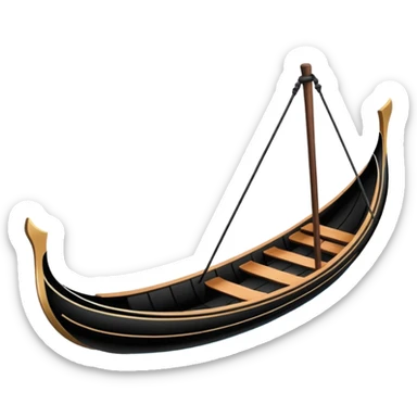 Ventian gondola sticker
