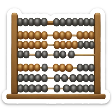 old abacus sticker
