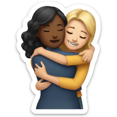 Hugs women sticker