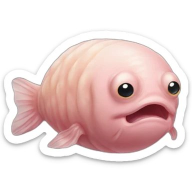 ugly blobfish sticker