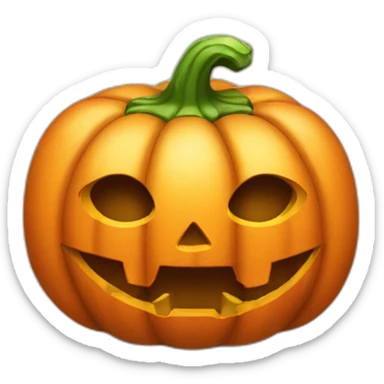 cute halloween pumpkin sticker