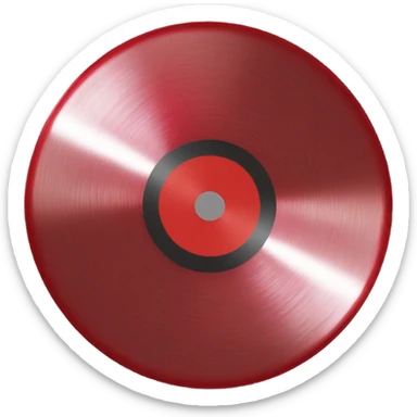 record vinyl red sticker