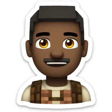 villager from minecraft sticker
