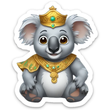Un koala disfrazado de Aladin sticker