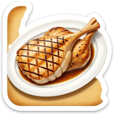 pechuga de pollo a la plancha sticker